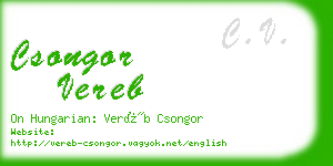 csongor vereb business card